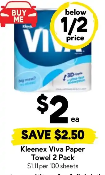 Drakes Kleenex Viva Paper Towel offer