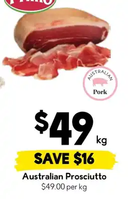 Drakes Australian Prosciutto offer