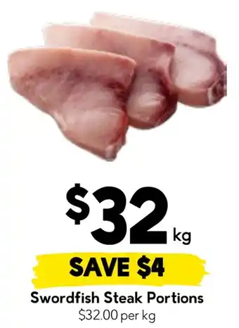 Drakes Swordfish Steak Portions offer