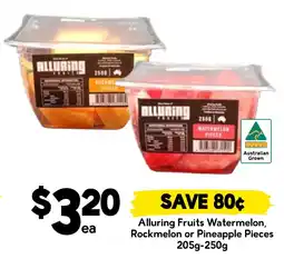 Drakes Alluring Fruits Watermelon, Rockmelon or Pineapple Pieces offer