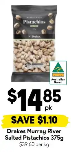 Drakes Drakes Murray River Salted Pistachios offer