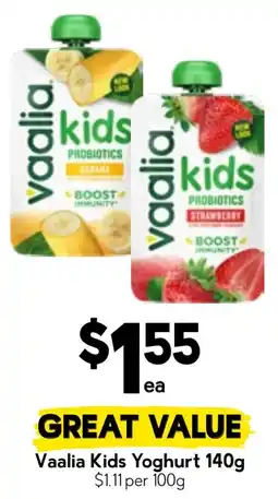 Drakes Vaalia Kids Yoghurt offer