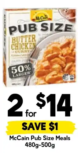Drakes McCain Pub Size Meals offer