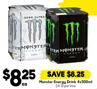 Drakes Monster Energy Drink offer
