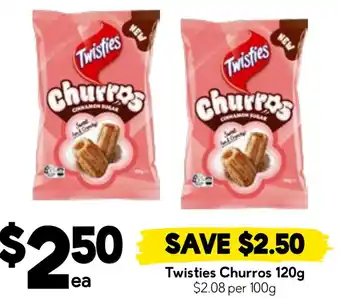 Drakes Twisties Churros offer