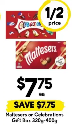 Drakes Maltesers or Celebrations Gift Box offer