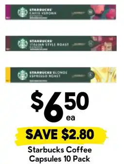 Drakes Starbucks Coffee Capsules offer