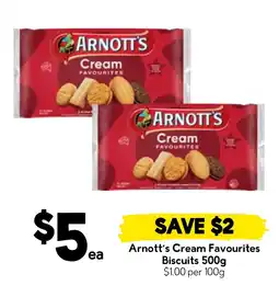 Drakes Arnott's Cream Favourites Biscuits offer
