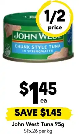 Drakes John West Tuna offer