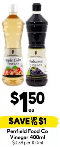 Drakes Penfield Food Co Vinegar offer