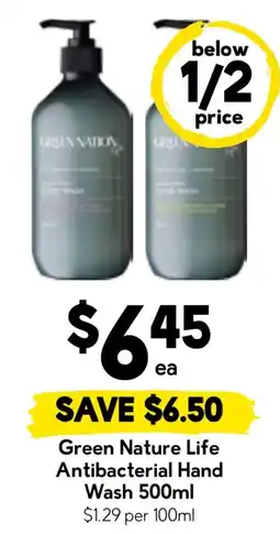 Drakes Green Nature Life Antibacterial Hand Wash offer