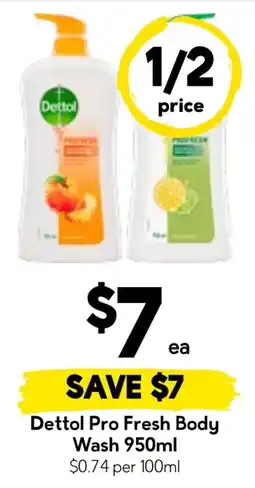 Drakes Dettol Pro Fresh Body Wash offer
