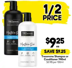 Drakes Tresemme Shampoo or Conditioner offer