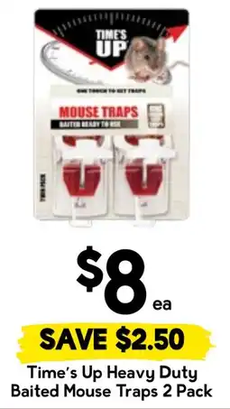 Drakes Time's Up Heavy Duty Baited Mouse Traps offer