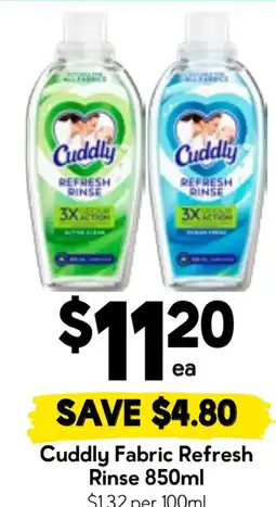 Drakes Cuddly Fabric Refresh Rinse offer