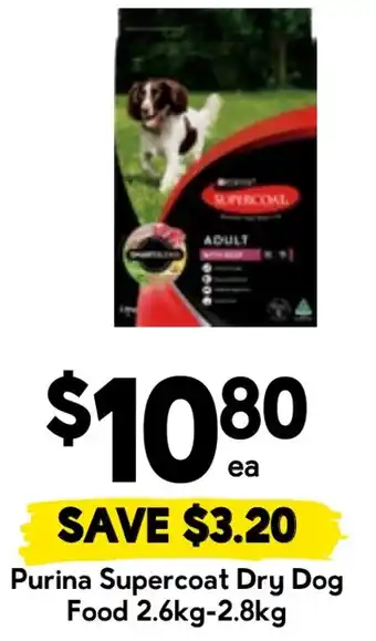 Drakes Purina Supercoat Dry Dog Food offer