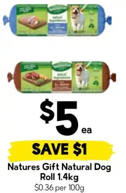 Drakes Natures Gift Natural Dog Roll offer
