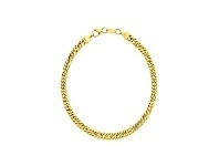 Bevilles Jewellery 9ct Yellow Gold Silver Filled Curb Necklace offer