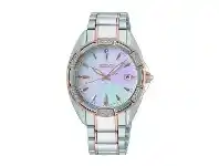 Bevilles Jewellery Seiko Ladies Two-Tone Rose Silver Watch SKK878P offer