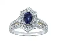 Truly Zac Posen Timeless Collection Tanzanite & 0.90ct Diamond Ring