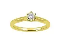 Bevilles Jewellery 9ct Yellow Gold Miracle Solitaire Ring offer