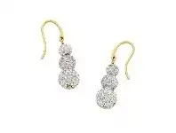 Bevilles Jewellery Yellow Crystal Ball Drop Earrings in Stainless Steel offer