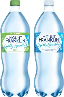 IGA Mount Franklin Lightly Sparkling Water Selected Varieties offer