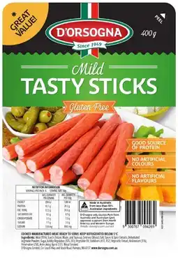 IGA D’Orsogna Tasty Sticks Selected Varieties offer