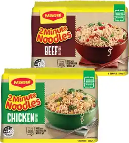 IGA Maggi 2 Minute Noodles Selected Varieties offer
