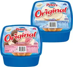 IGA Peters Original Ice Cream Selected Varieties offer