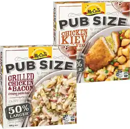 IGA McCain Pub Size Frozen Meal 480‑500g Selected Varieties offer