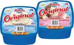 IGA Peters Original Ice Cream Selected Varieties offer