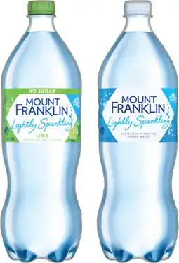 IGA Mount Franklin Lightly Sparkling Water Selected Varieties offer