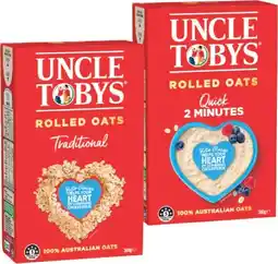 IGA Uncle Tobys Traditional or Quick Rolled Oats 500g offer