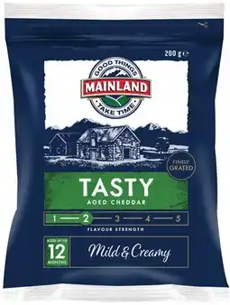 IGA Mainland Finely Grated Cheese Selected Varieties offer