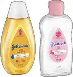 IGA Johnson’s Baby Oil or Shampoo 200mL Selected Varieties offer