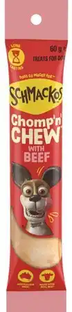 IGA Schmackos Chomp ‘n’ Chew Dog Treats Selected Varieties offer