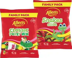 IGA Allen’s Lollies Family‑420g Selected Varieties offer