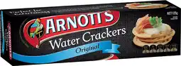 IGA Arnott’s Original Water Crackers offer