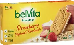 IGA BelVita Breakfast Biscuits 300g or Strawberry Yoghurt Sandwich 253g Selected Varieties offer