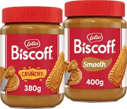 IGA Lotus Biscoff Spread Crunchy 380g or Smooth 400g offer