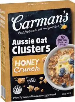 IGA Carman’s Aussie Oat Clusters Selected Varieties offer