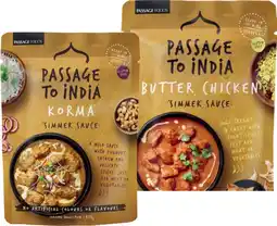 IGA Passage To India Simmer Sauce Selected Varieties offer