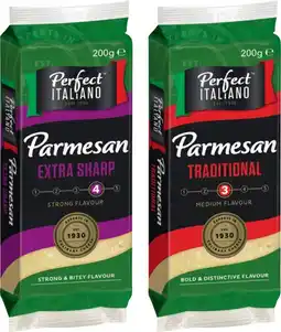 IGA Perfect Italiano Parmesan or Romano Cheese Block 200g Selected Varieties offer