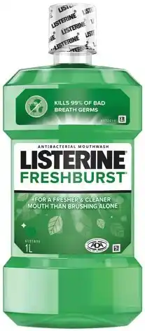 IGA Listerine Mouthwash Fresher & Cleaner Selected Varieties offer