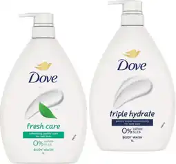 IGA Dove Body Wash Selected Varieties offer
