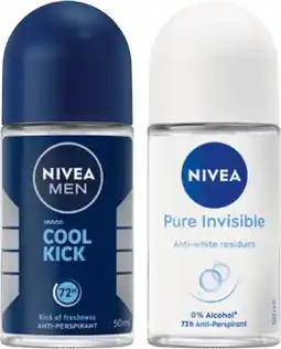 IGA Nivea Anti‑perspirant Roll On Selected Varieties offer
