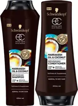 IGA Schwarzkopf Extra Care Hair Repair Shampoo or Conditioner 400mL Selected Varieties offer