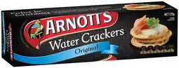 IGA Arnott’s Original Water Crackers 125g or Vita‑Weat Crackers 130‑140g Selected Varieties offer