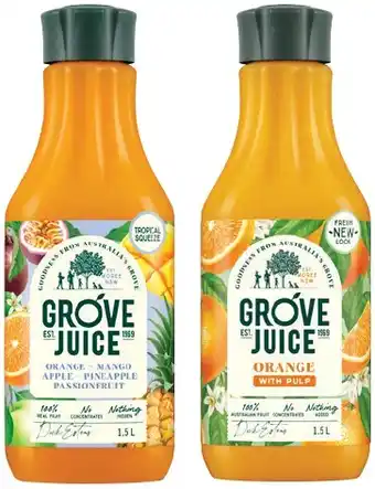 IGA Grove Juice Selected Varieties offer